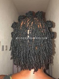 short locs hairstyle - beginner starter locs