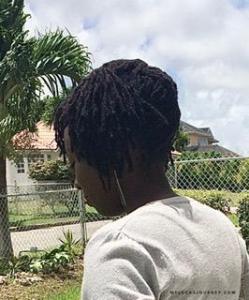 short locs hairstyles - updo