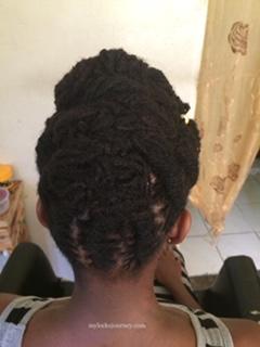 short locs updo