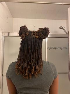 easy loc styles - loc buns