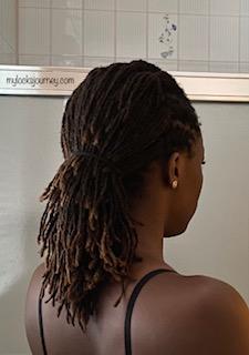 easy hairstyles for medium locs