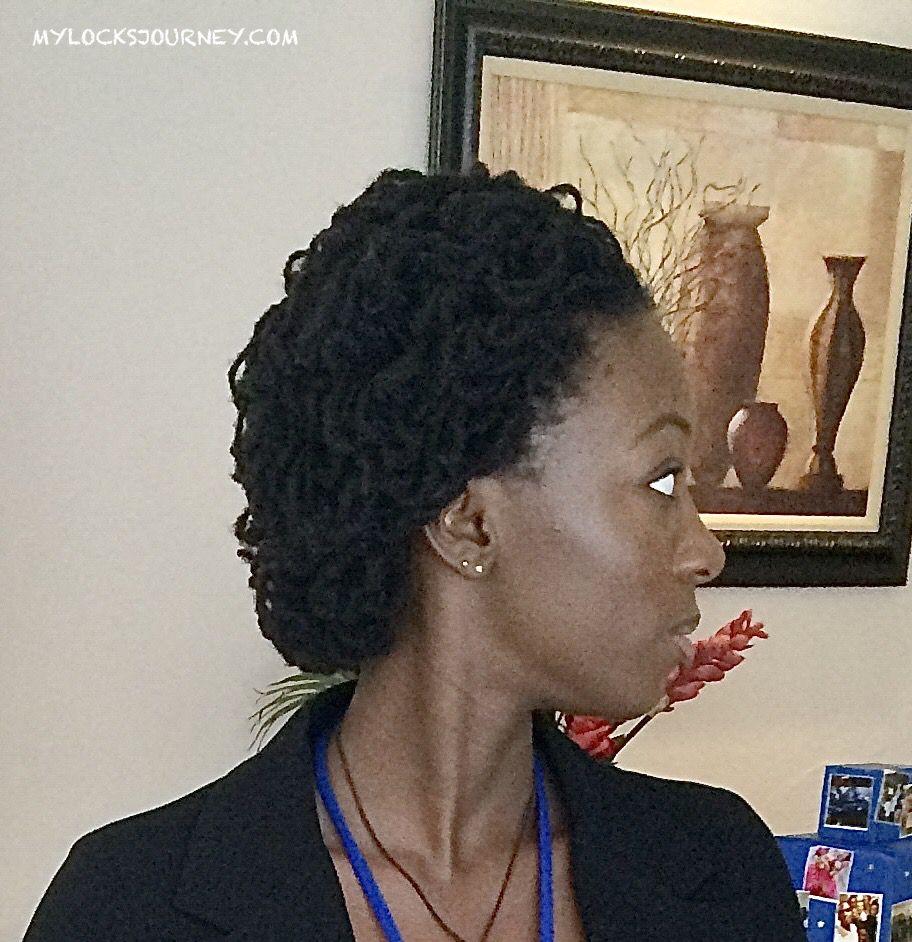 curly locs styles - short locs